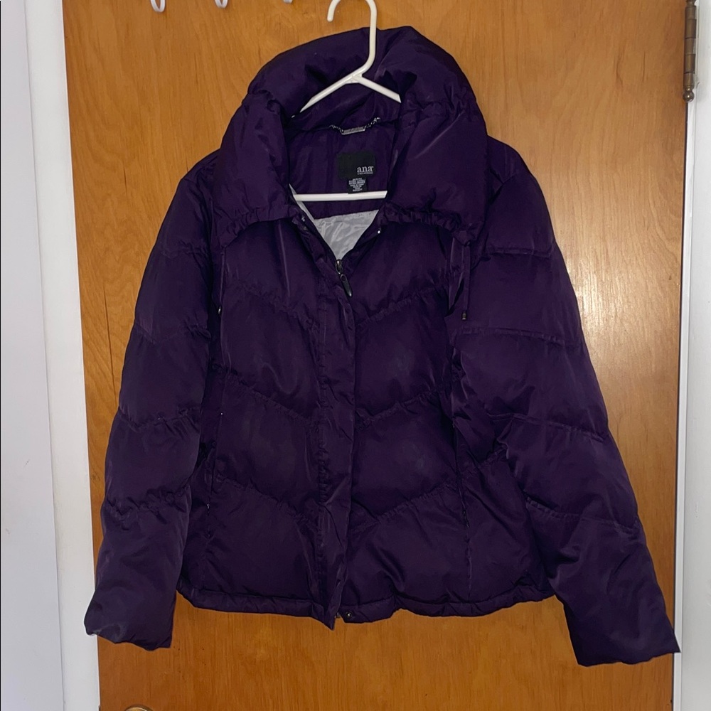 Warm Winter Coat a.n.a Deep Purple Puffer Coat Jacket